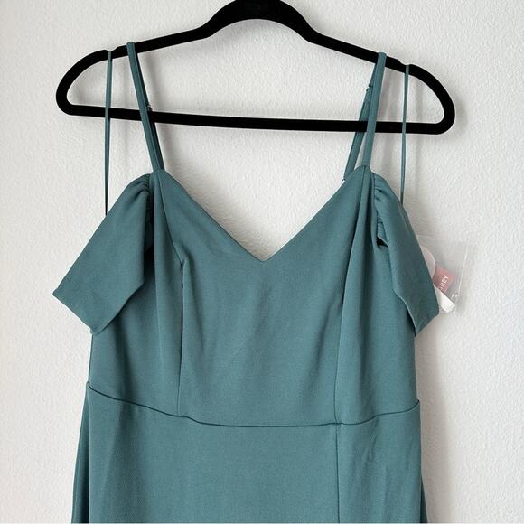 NWT Birdy Grey Dev Crepe Chiffon Maxi Dress in Sea Glass sz XL - Picture 5 of 8
